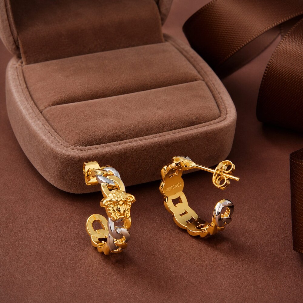 Versace Bold Statement Earrings Style 1 | New with Box - Picture 5 of 9